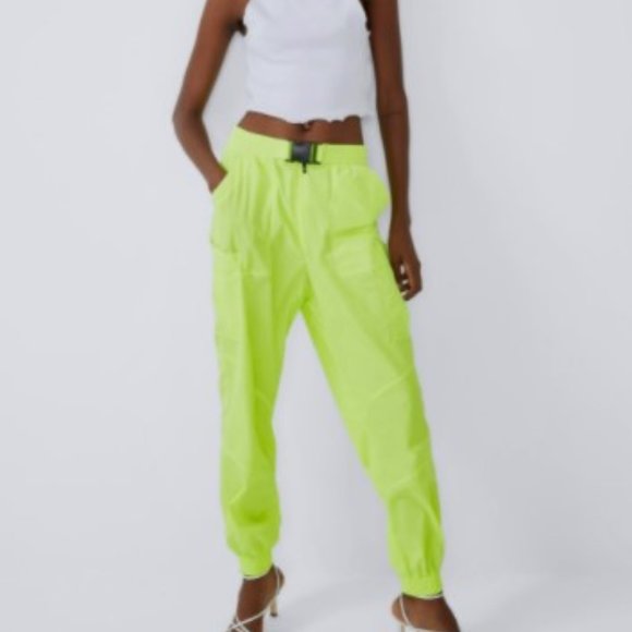 neon joggers womens